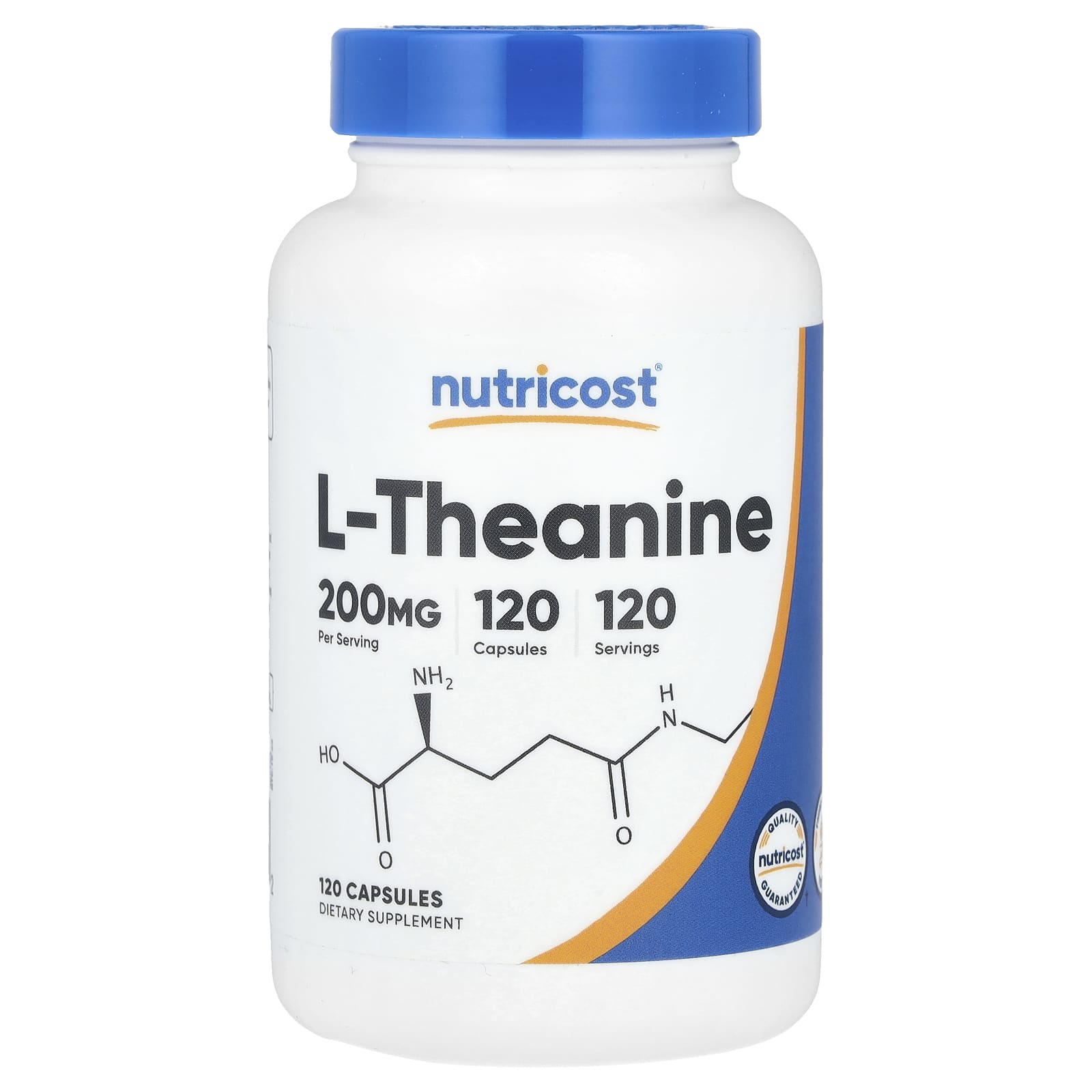 Nutricost, L-Theanine, 200 mg, 120 Capsules - Image 1