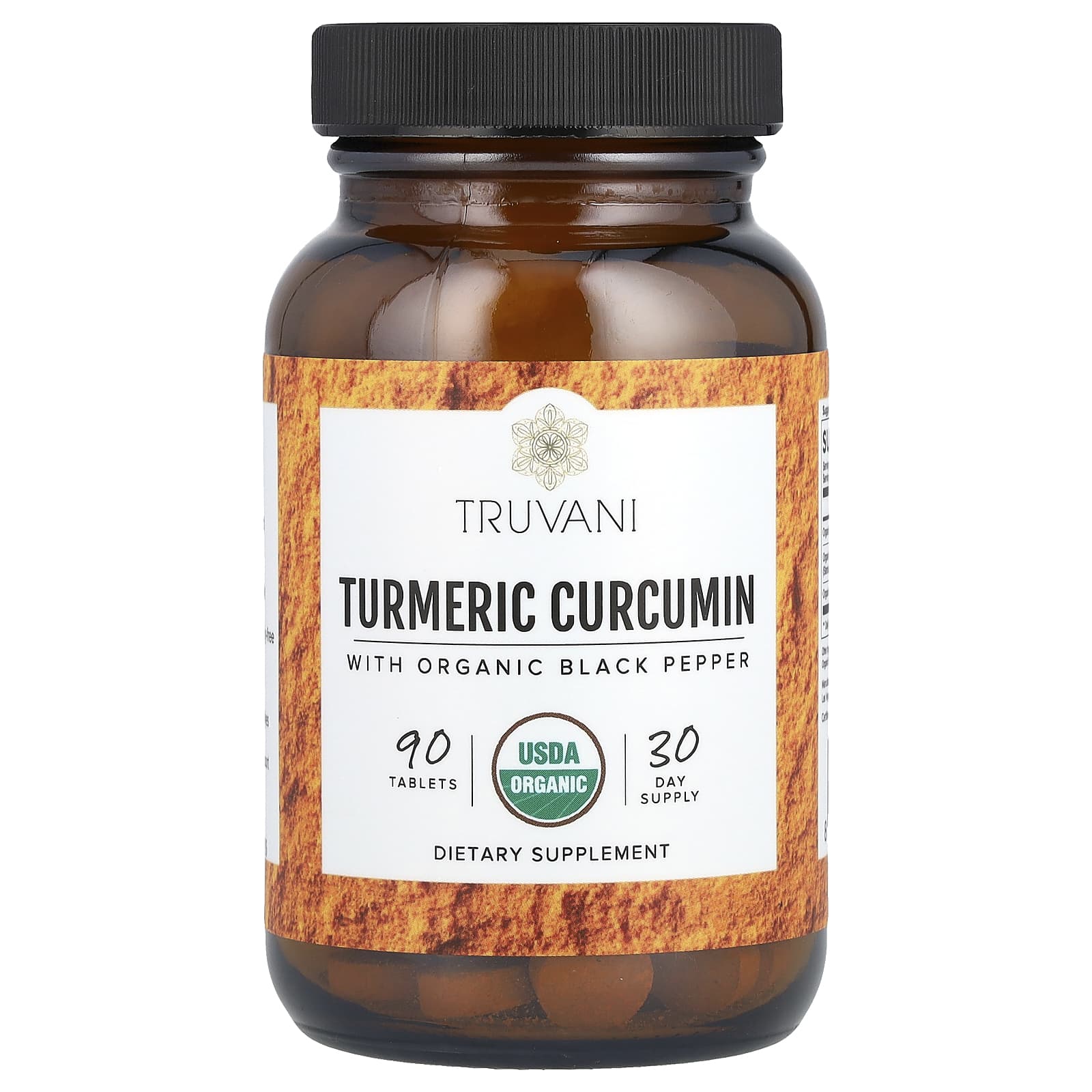 Truvani, Turmeric Curcumin, 90 Tablets - Image 1