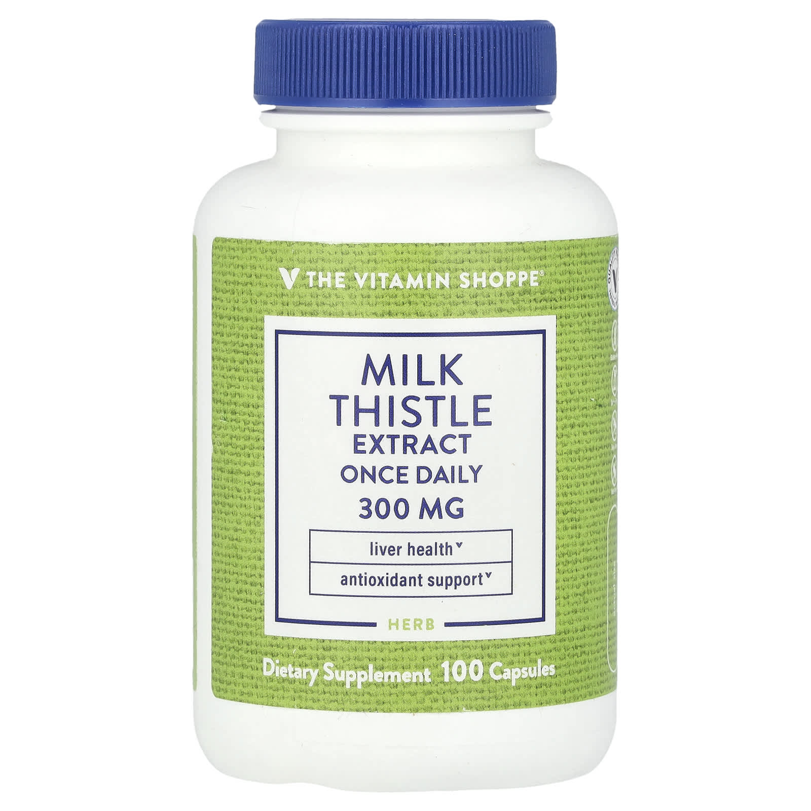 The Vitamin Shoppe, Milk Thistle Extract, 300 mg, 100 Capsules - Image 1