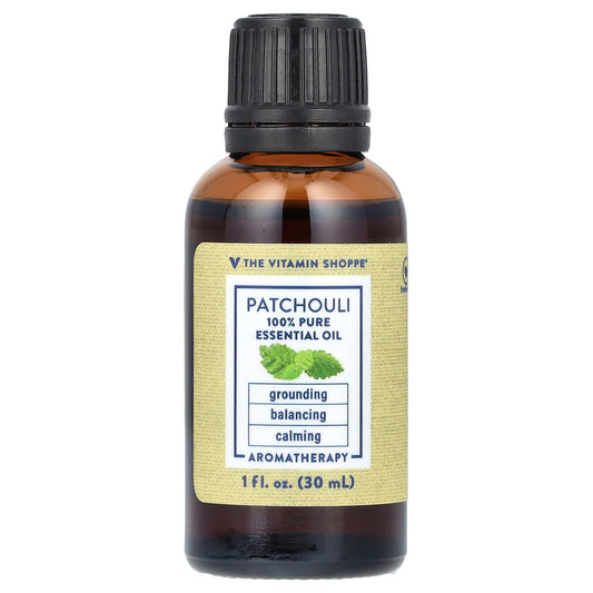 The Vitamin Shoppe, 100% Pure Essential Oil, Patchouli , 1 fl oz (30 ml) - Image 1