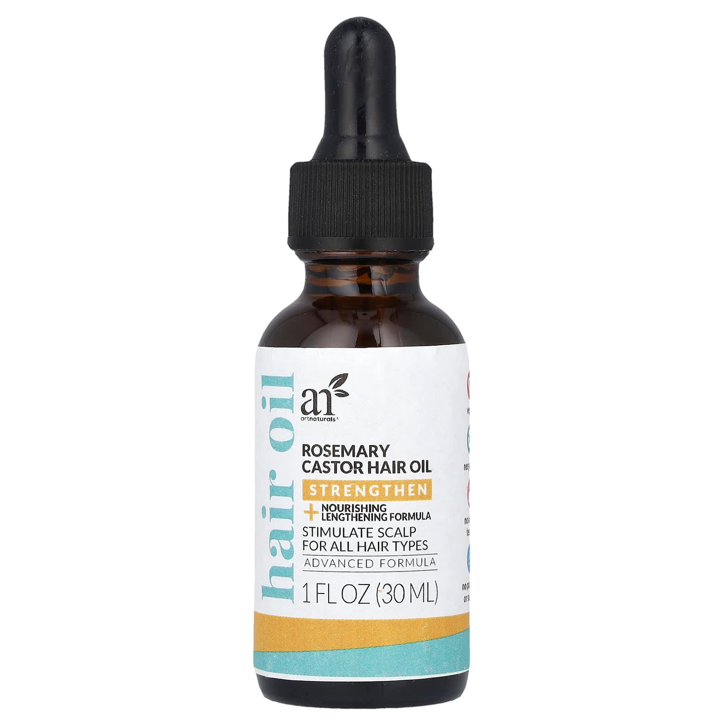 Rosemary Castor Hair Oil for Hair Growth & Lengthening - Image 1