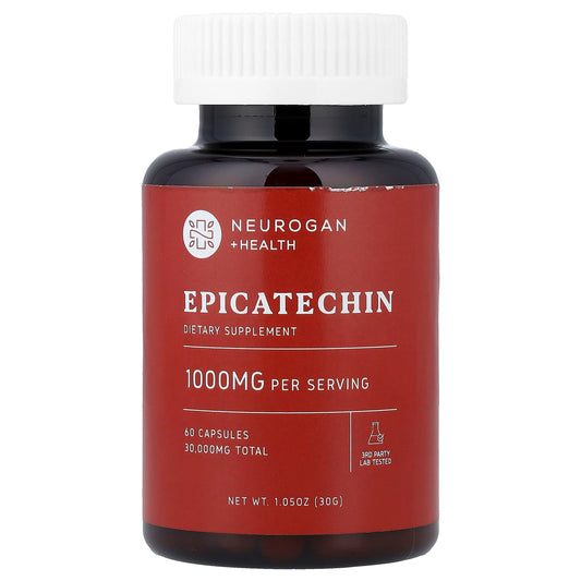 Neurogan Health, Epicatechin, 1,000 mg, 60 Capsules (500 mg per Capsule), 1.05 oz (30 g) - Image 1