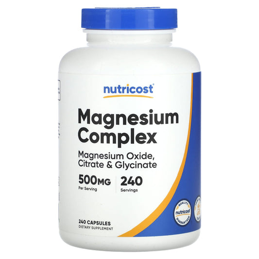 Nutricost, Magnesium Complex, 500 mg, 240 Capsules - Image 1