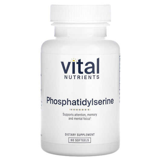 Vital Nutrients, Phosphatidylserine, 60 Softgels (150 mg per Softgel) - Image 1