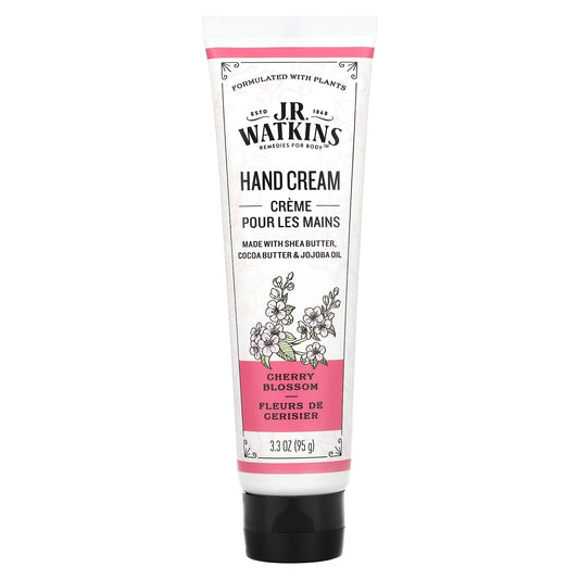 J.R. Watkins Cherry Blossom Hand Cream, 3.3 oz - Soothing Moisturizer - Image 1