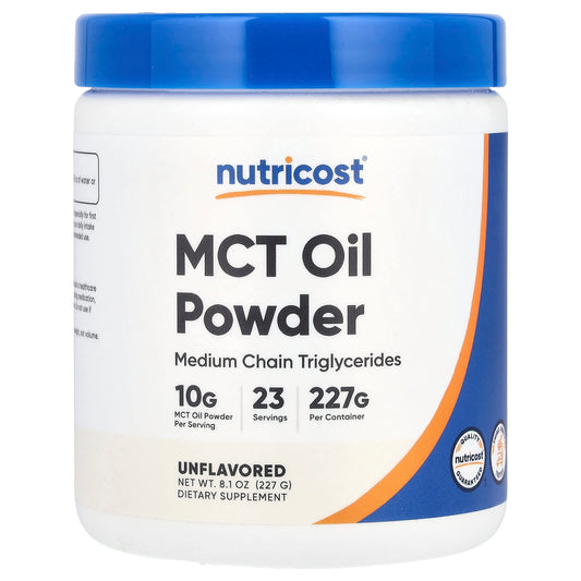 Nutricost, MCT Oil Powder, Unflavored, 8.1 oz (227 g) - Image 1