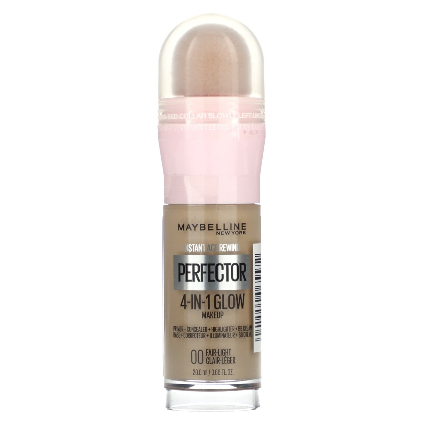 Maybelline, Instant Age Rewind, Perfector 4-in-1 Glow Makeup, 00 Fair-Light, 0.68 fl oz (20 ml) - Image 1
