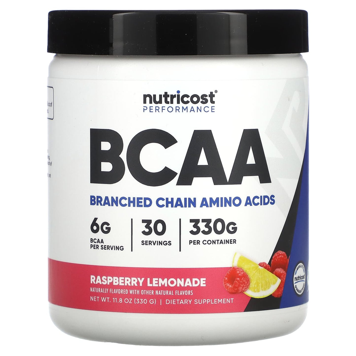 Nutricost, Performance, BCAA, Raspberry Lemonade, 11.8 oz (330 g) - Image 1