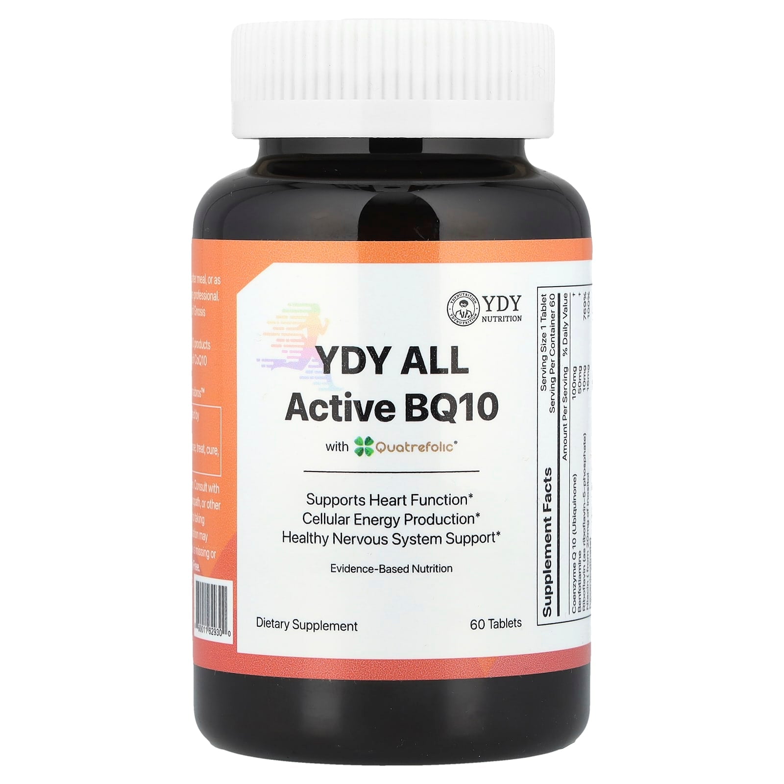 YDY, All Active BQ10 With Quatrefolic®, 60 Tablets - Image 1