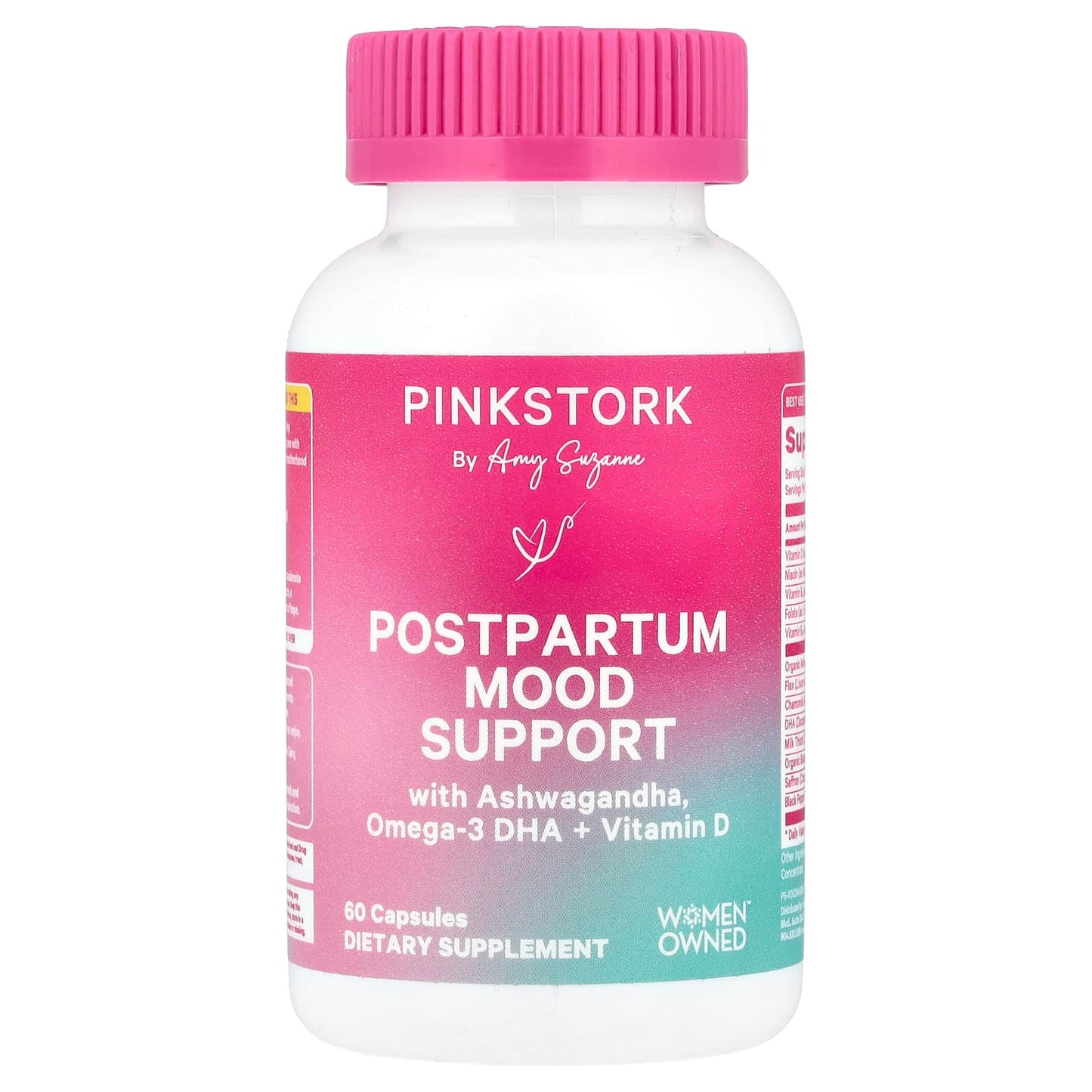 Pink Stork, Postpartum Mood Support, 60 Capsules - Image 1