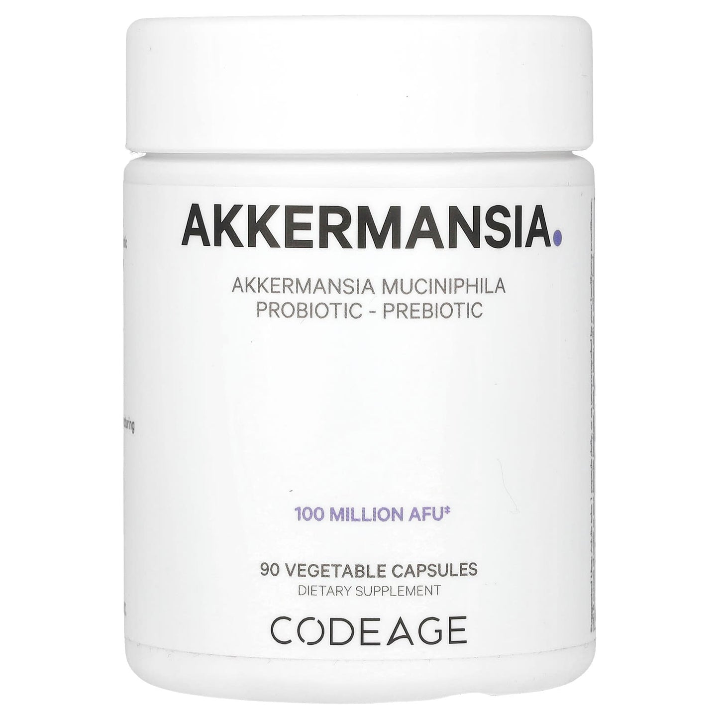 <strong>Akkermansia Muciniphila Probiotic Supplement</strong> by CodeAge - 90 Veggie Capsules - Image 1