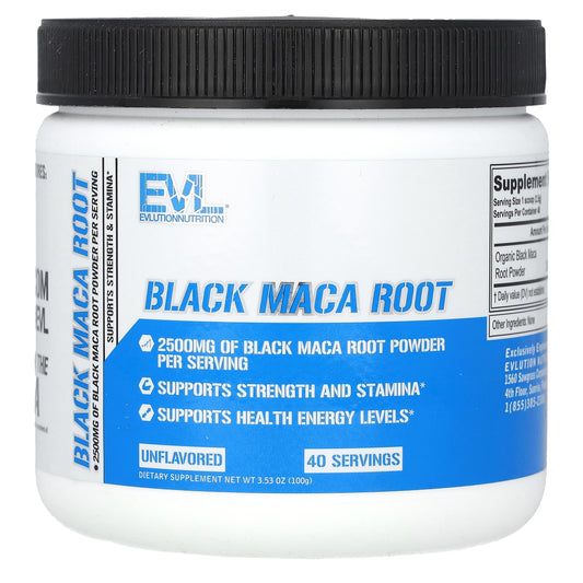 Boost Energy and Strength with EVLution Nutrition Black Maca Root Powder - Image 1