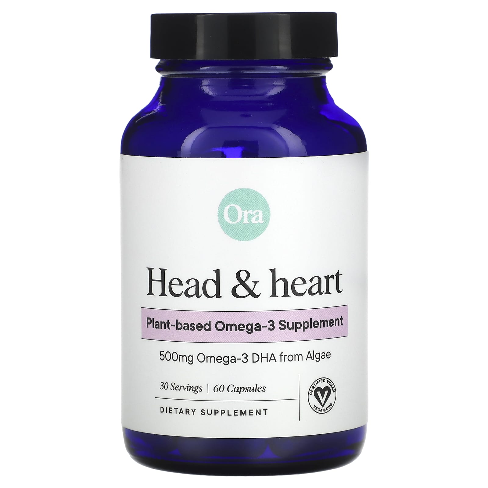 Ora, Head & Heart, 250 mg, 60 Capsules - Image 1