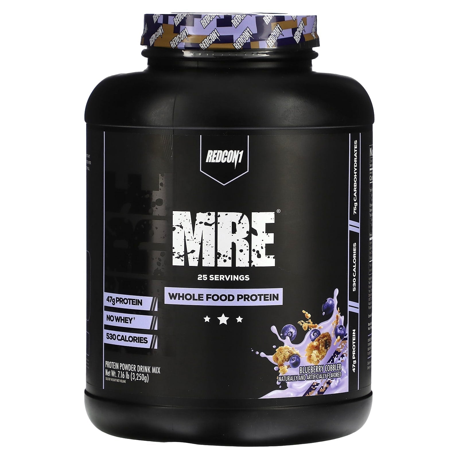 Redcon1, MRE, Whole Food Protein, Blueberry Cobbler, 7.16 lb (3,250 g) - Image 1