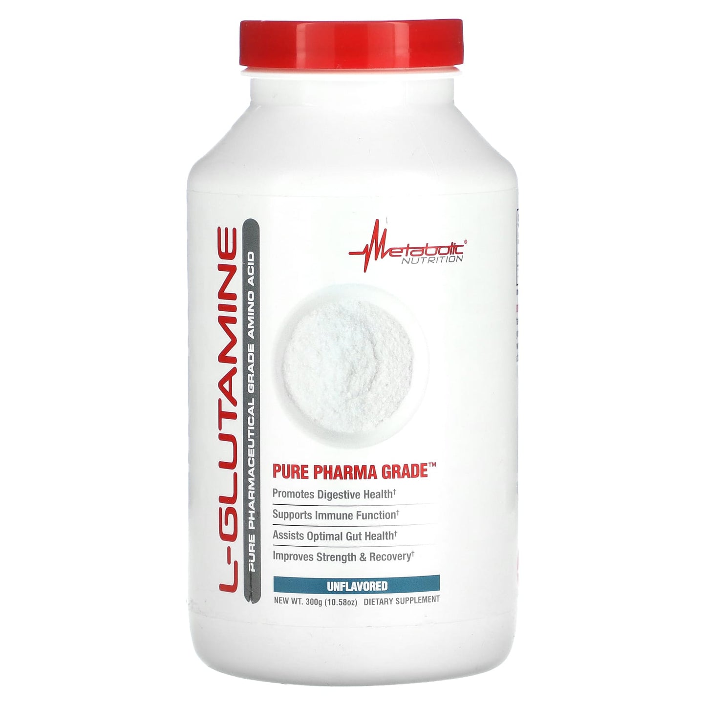 Metabolic Nutrition, L-Glutamine, Unflavored, 10.58 oz (300 g) - Image 1