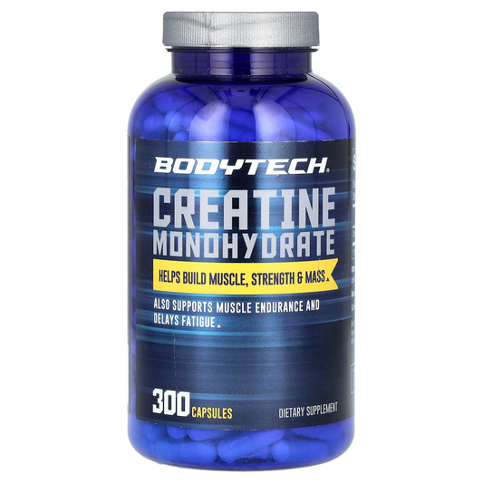 BodyTech, Creatine Monohydrate, 300 Capsules (750 mg Per Capsule