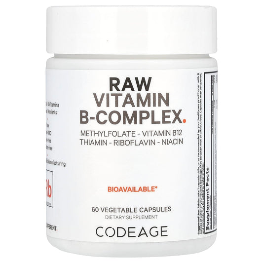 Codeage Raw Vitamin B-Complex Supplement - 8 Essential B Vitamins - Image 1