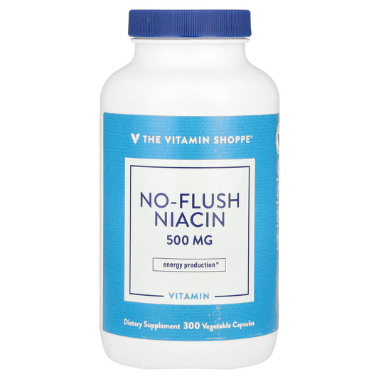 The Vitamin Shoppe, No-Flush Niacin, 500 mg, 300 Vegetable Capsules - Image 1