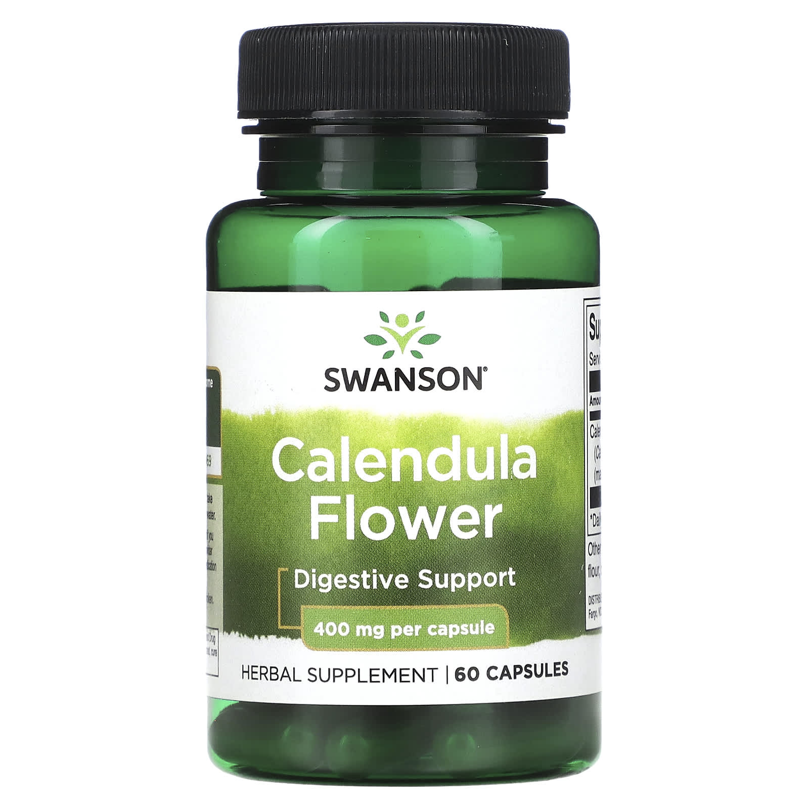 Swanson, Calendula Flower, 400 mg, 60 Capsules - Image 1