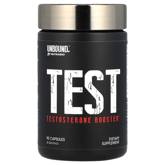 NutraBio, Test, Testosterone Booster, 90 Capsules - Image 1