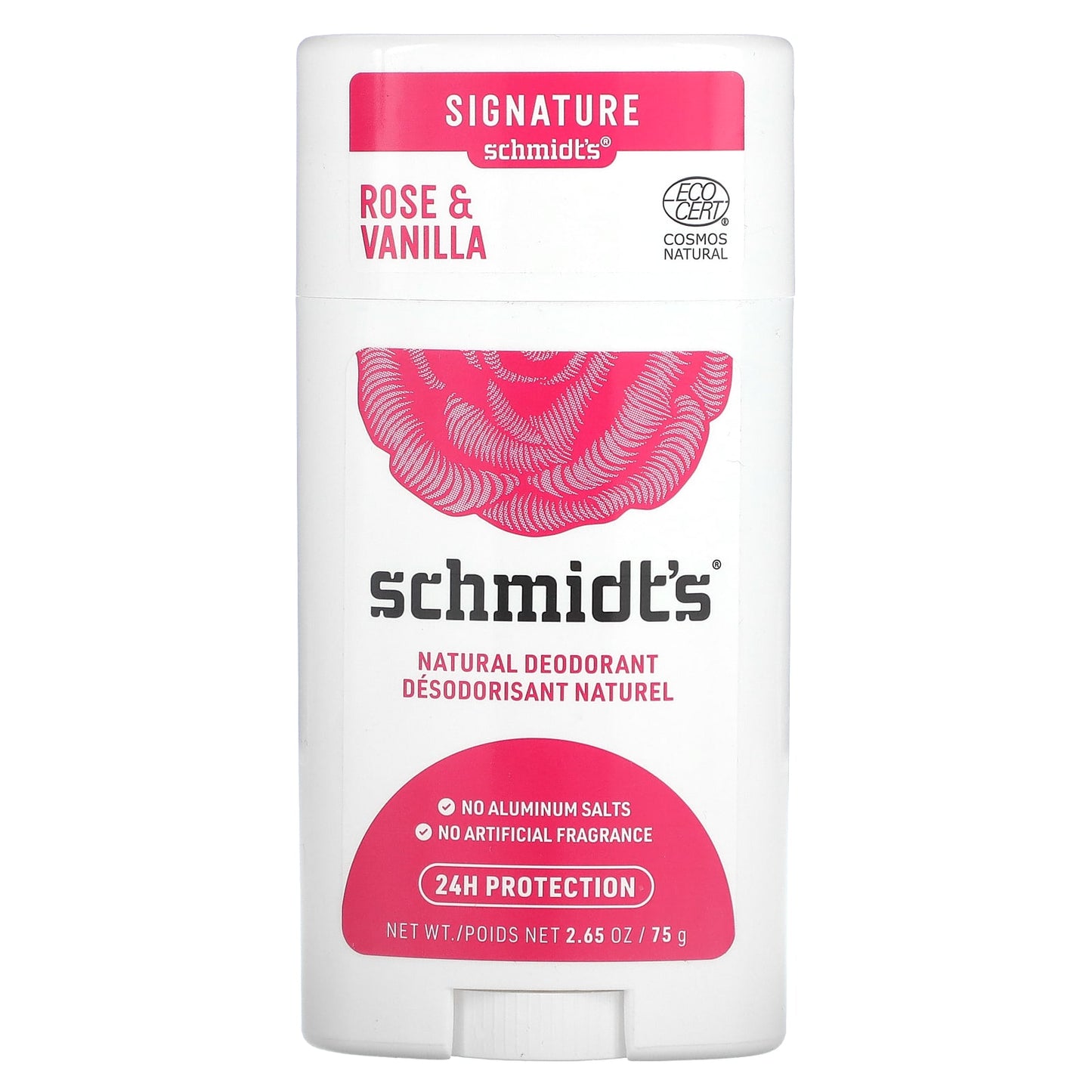 Schmidt's, Natural Deodorant, Rose & Vanilla, 2.65 oz (75 g) - Image 1