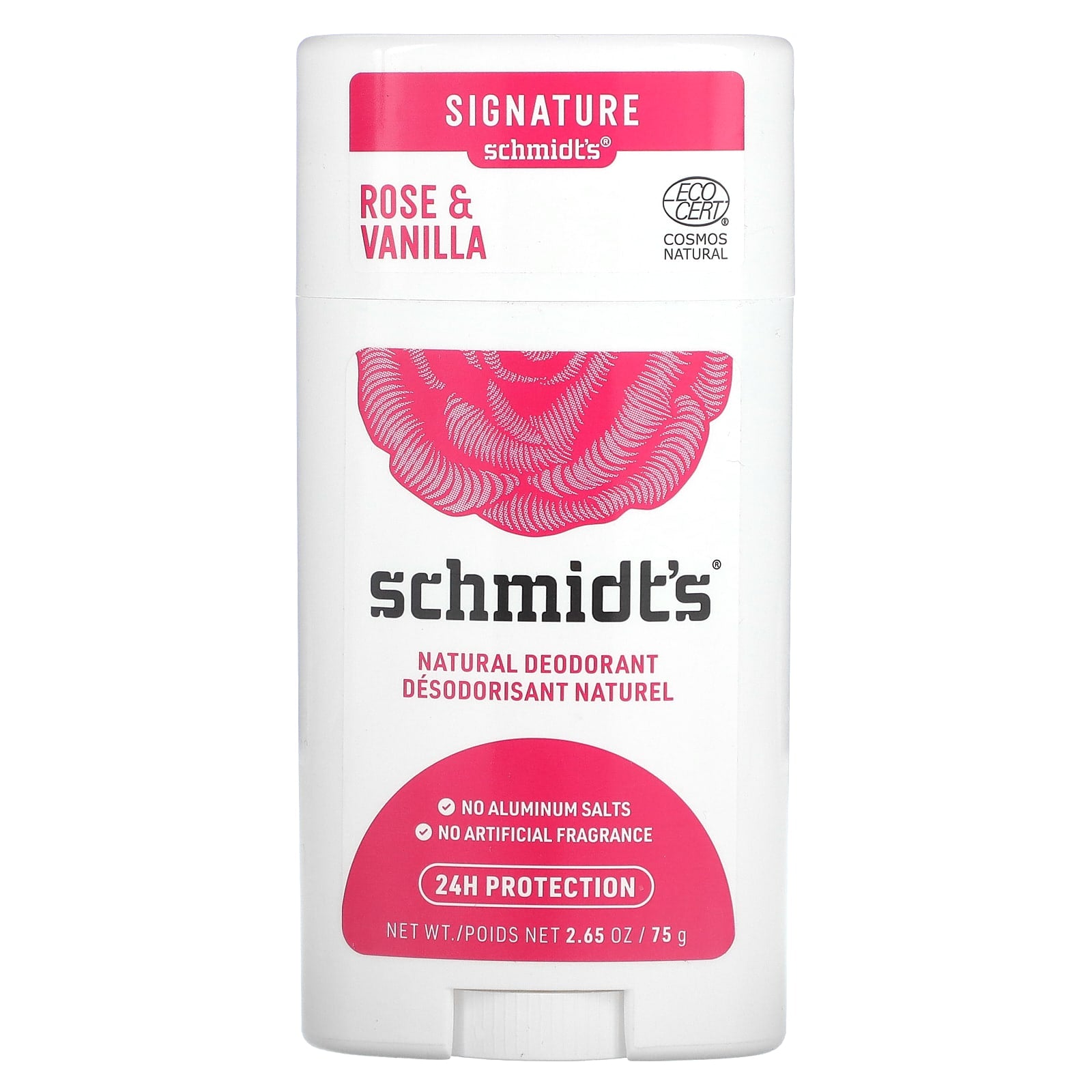 Schmidt's, Natural Deodorant, Rose & Vanilla, 2.65 oz (75 g) - Image 1