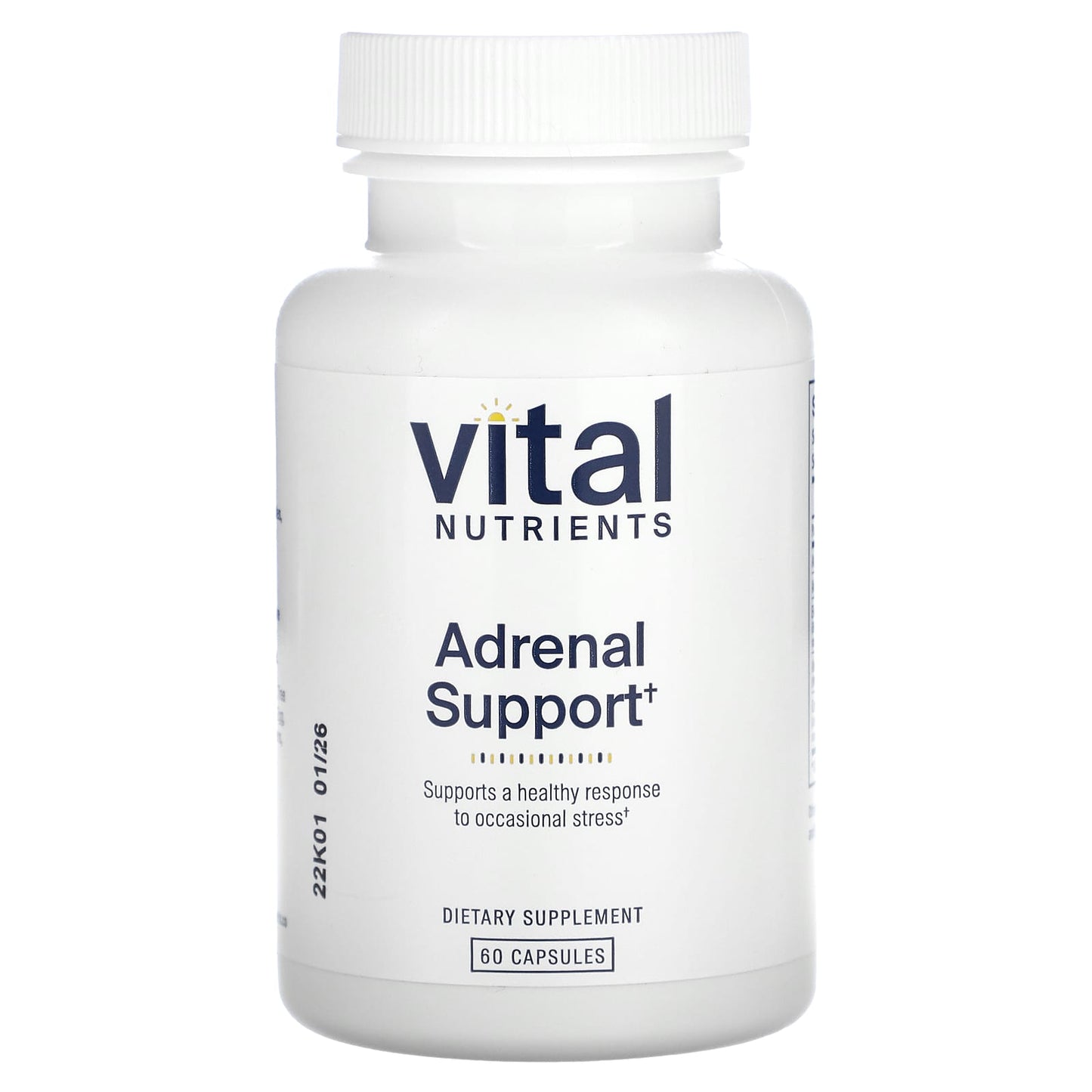 Vital Nutrients, Adrenal Support, 60 Capsules - Image 1