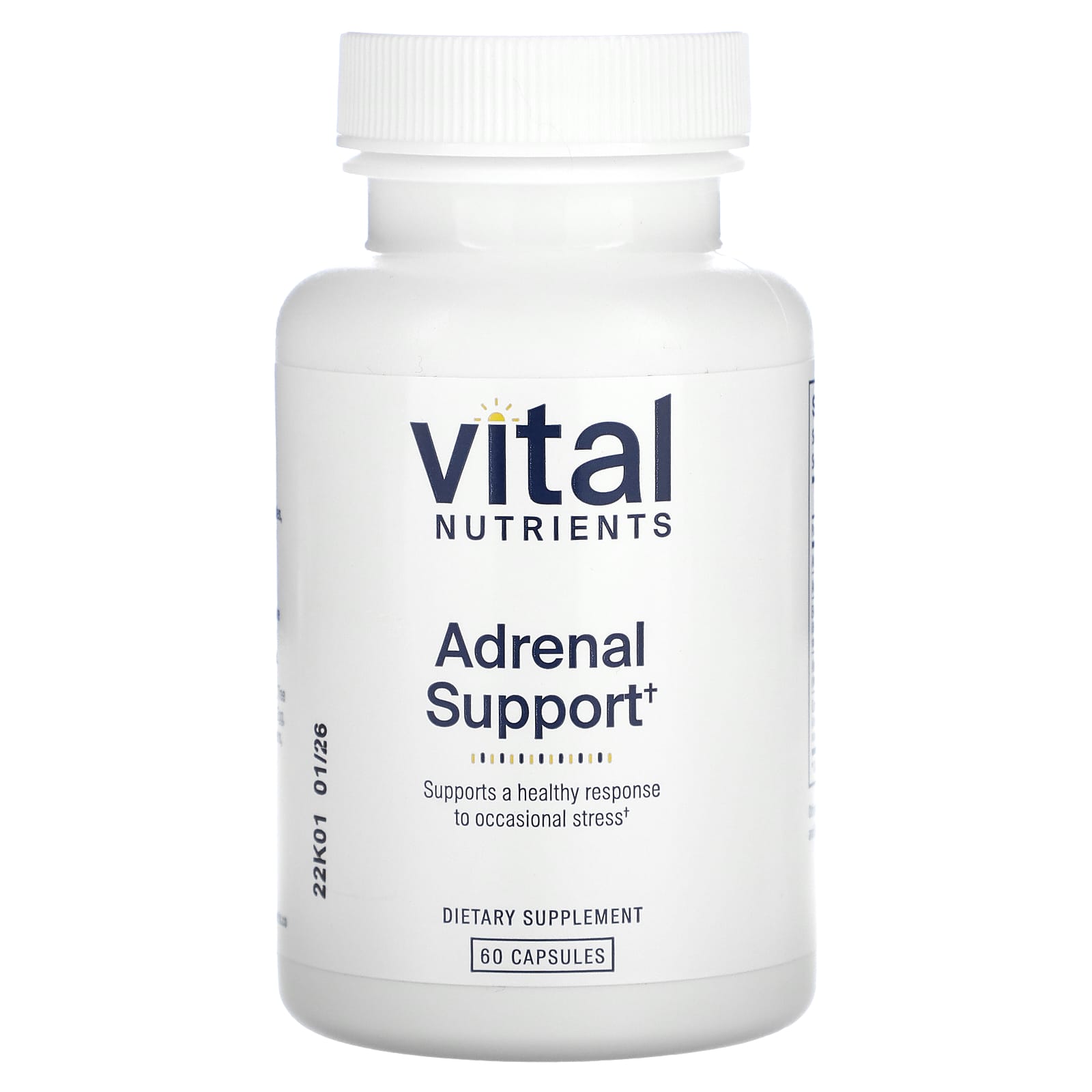 Vital Nutrients, Adrenal Support, 60 Capsules - Image 1