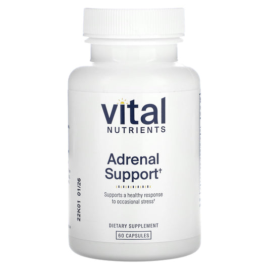 Vital Nutrients, Adrenal Support, 60 Capsules - Image 1