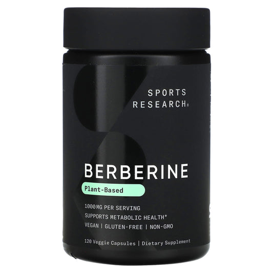 Sports Research, Berberine, 120 Veggie Capsules (500 mg per Capsule) - Image 1