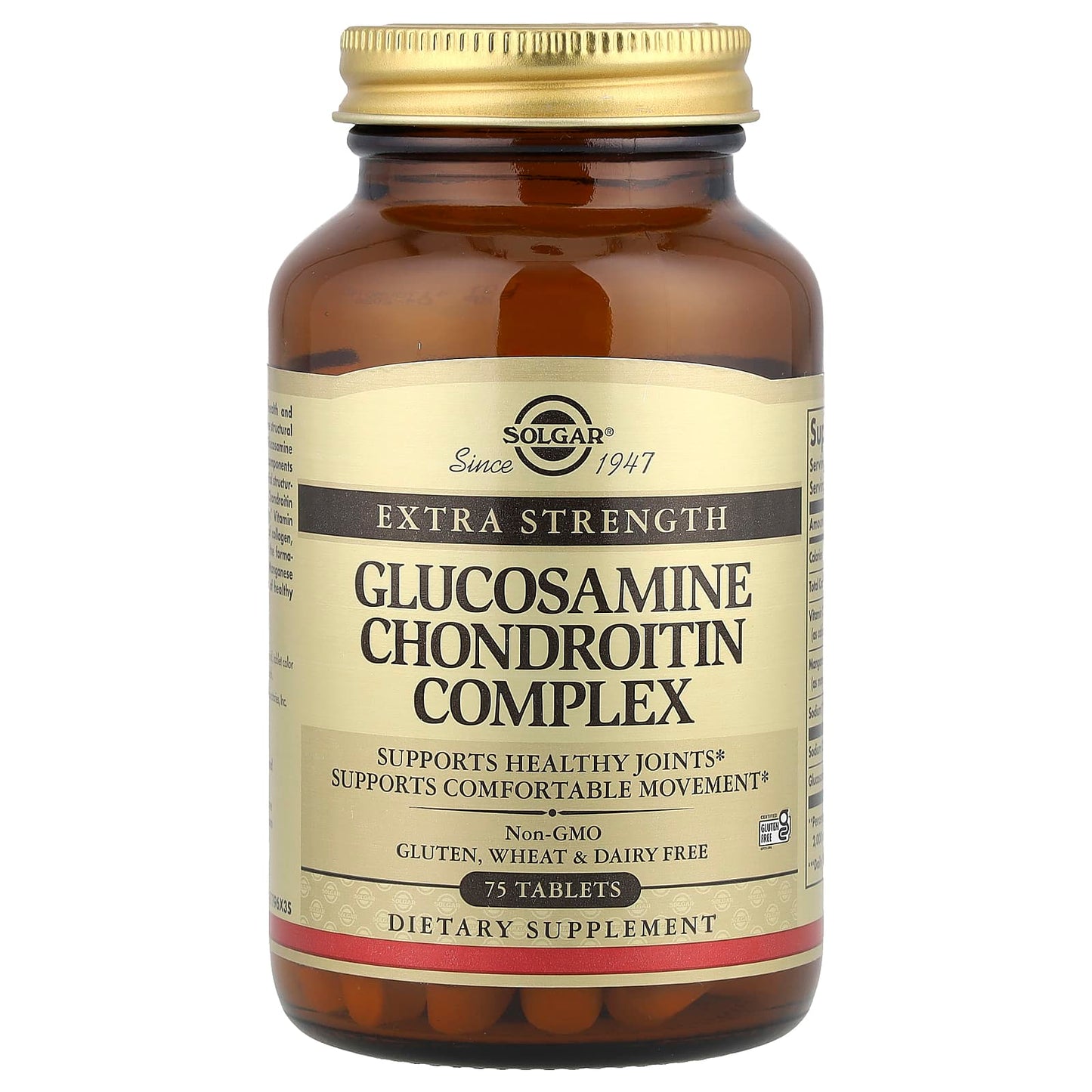 Solgar, Glucosamine Chondroitin Complex, Extra Strength, 75 Tablets - Image 1