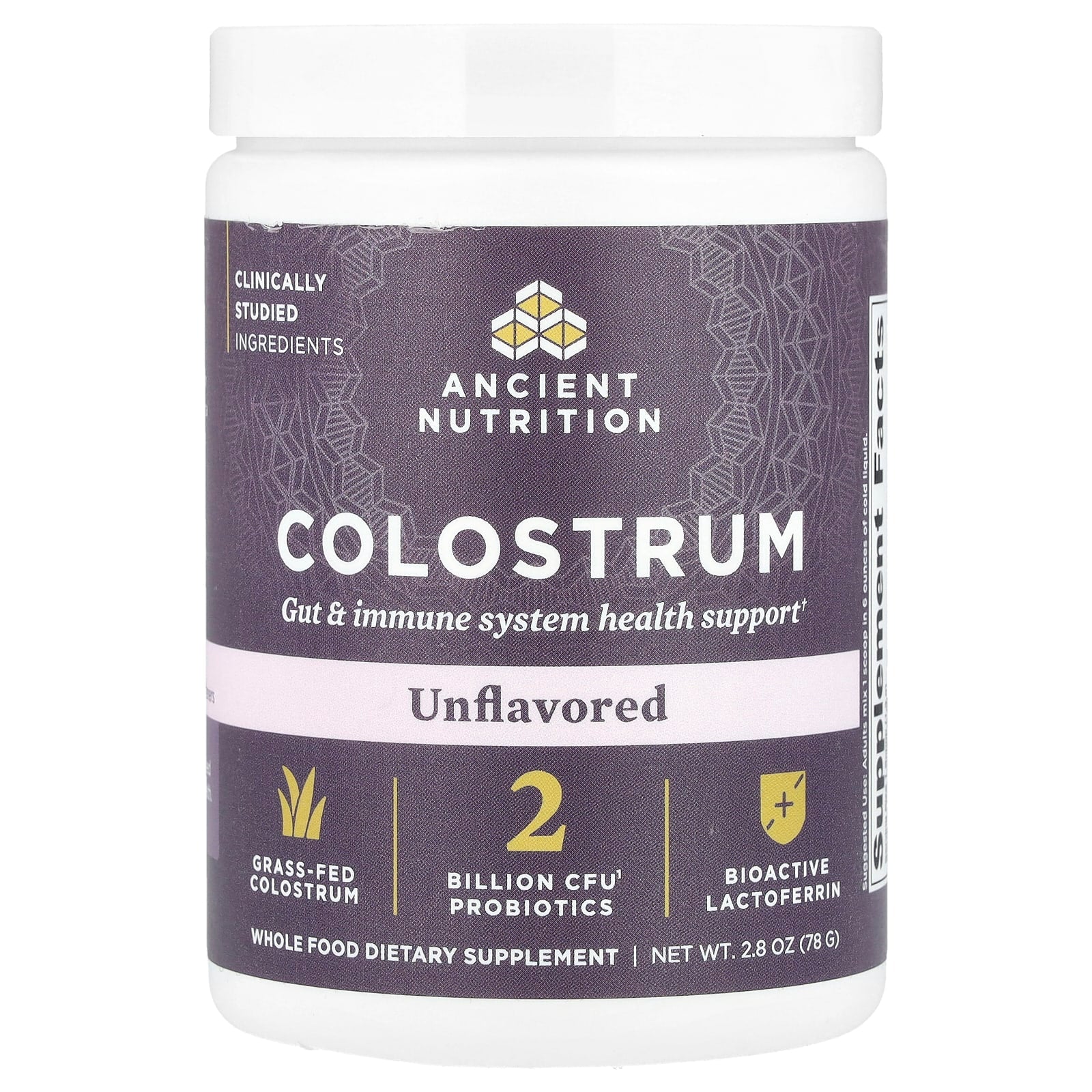 Ancient Nutrition Grass-Fed Colostrum 2.8 oz for Gut & Immune Support - Image 1