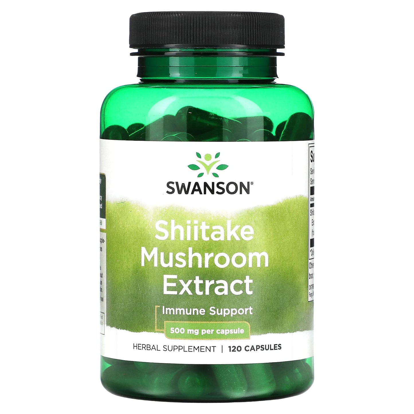 Swanson, Shiitake Mushroom Extract, 500 mg, 120 Capsules - Image 1