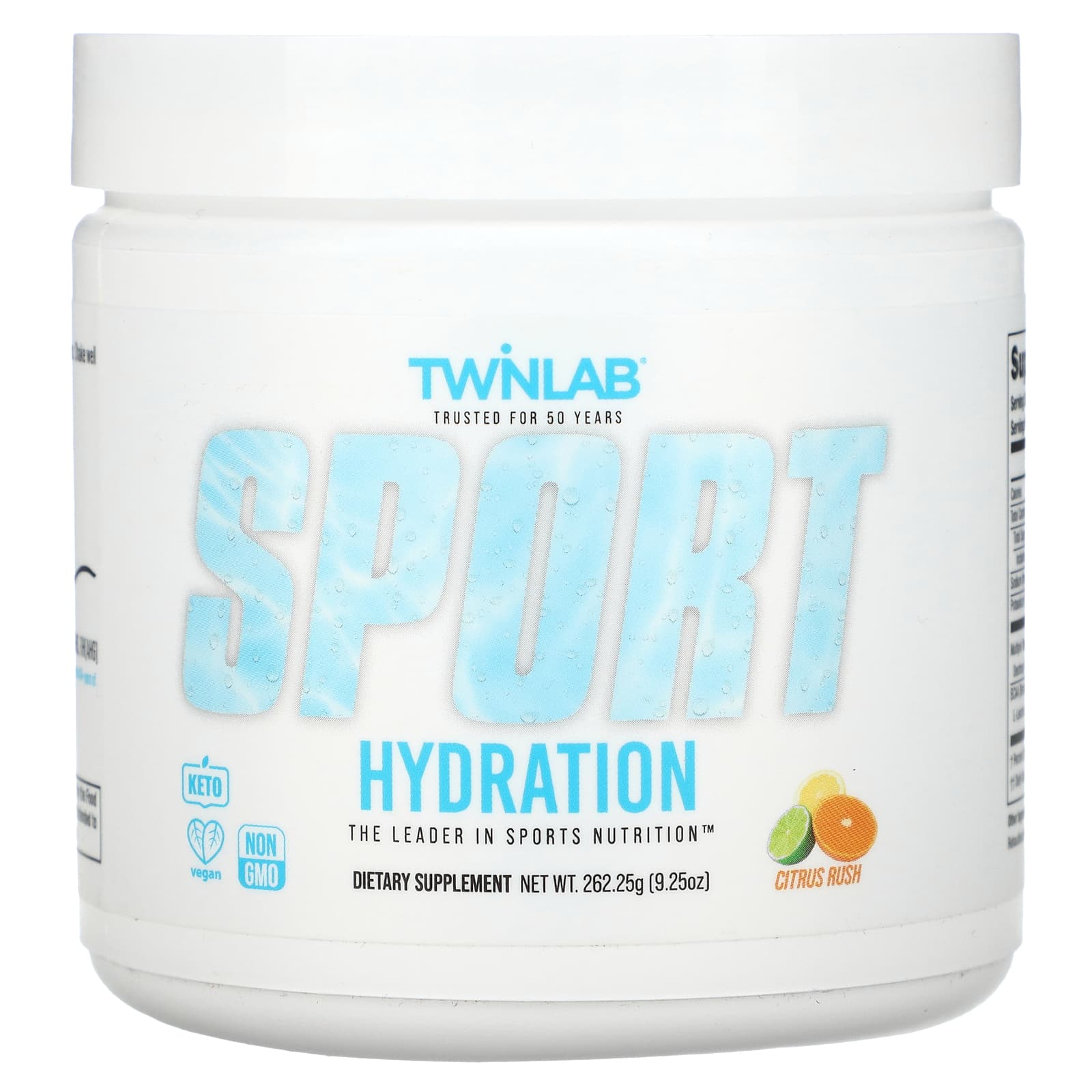 Twinlab, Sport Hydration, Citrus Rush, 9.25 oz (262.25 g) - Image 1