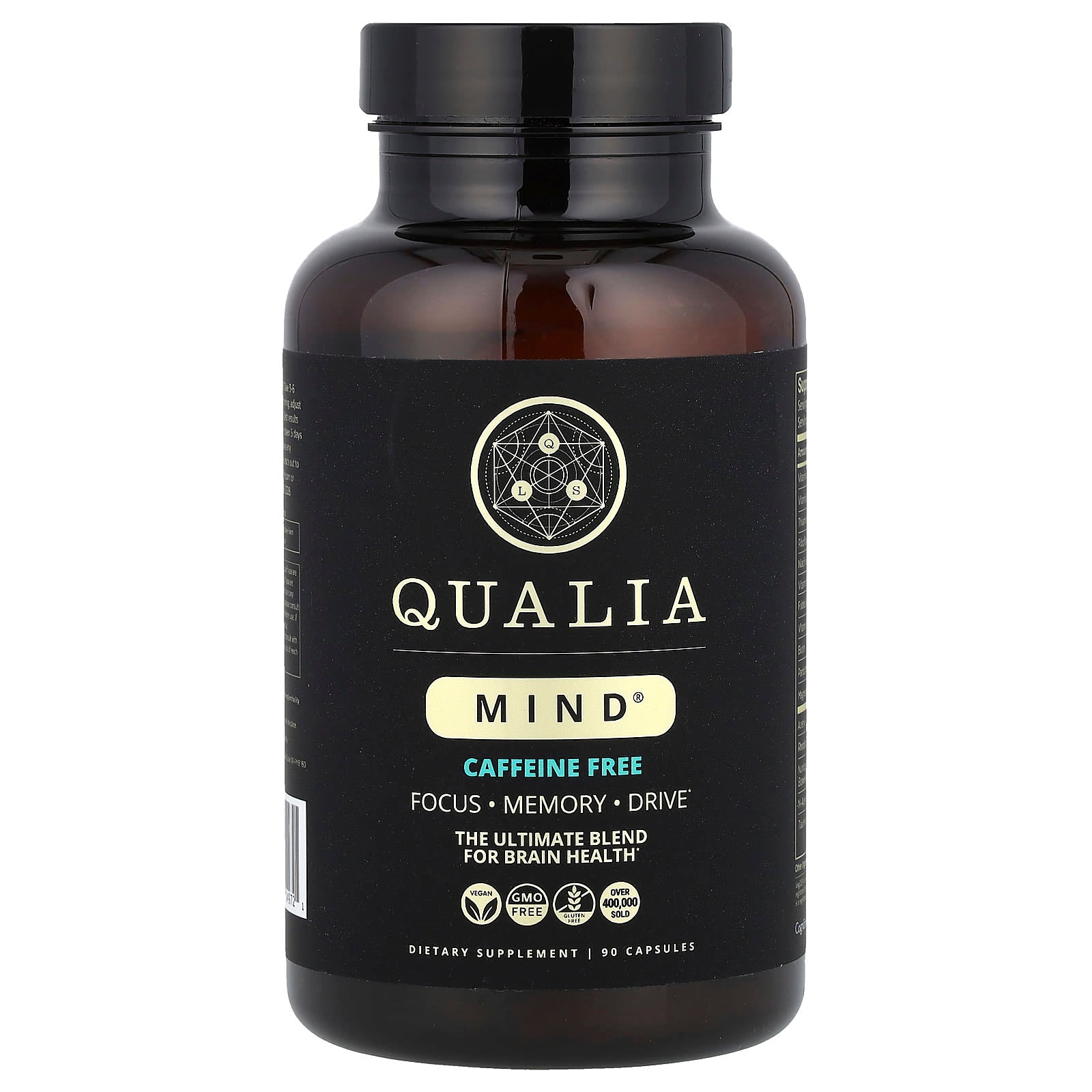 Qualia, Mind®, Caffeine Free, 90 Capsules - Image 1