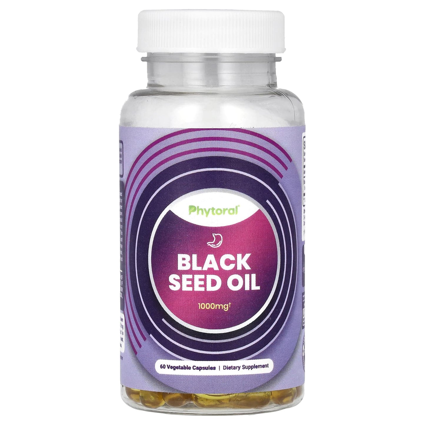 Phytoral, Black Seed Oil, 60 Vegetable Capsules (500 mg per Capsule) - Image 1