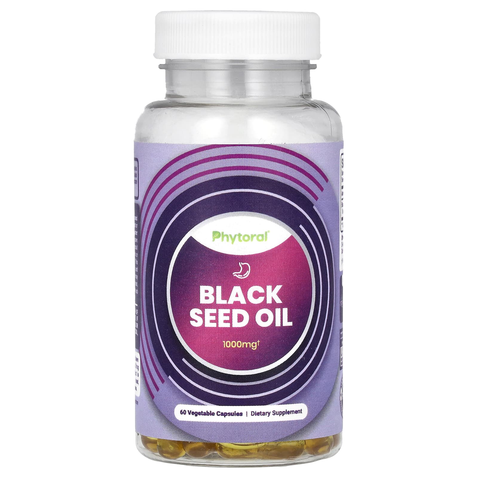 Phytoral, Black Seed Oil, 60 Vegetable Capsules (500 mg per Capsule) - Image 1
