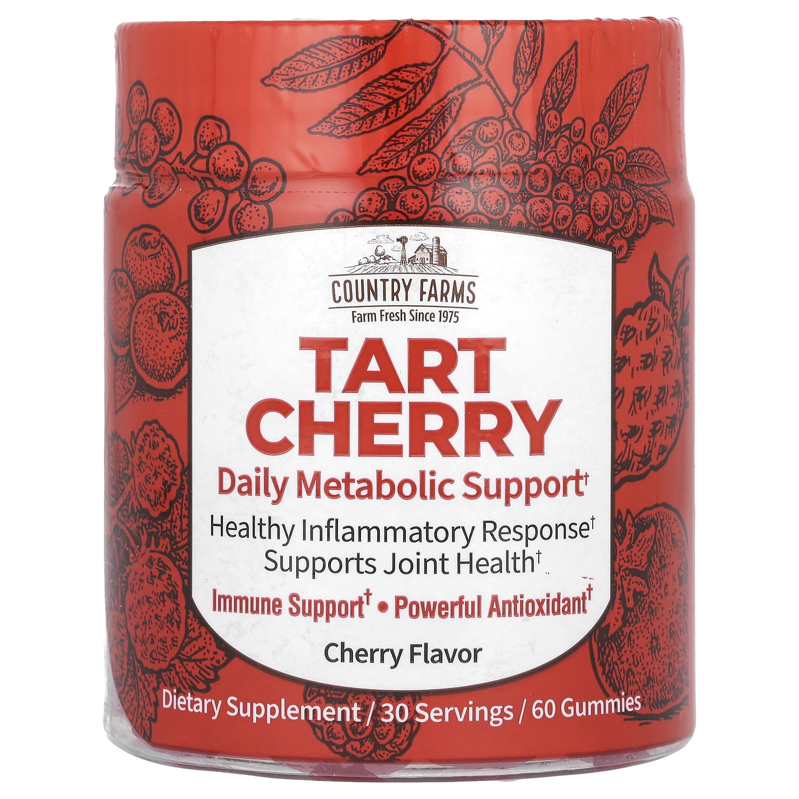 Tart Cherry Daily Metabolic Support Gummies by Country Farms - Image 1