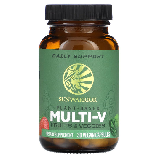 Sunwarrior, Plant-Based Multi-V, 30 Vegan Capsules - Image 1