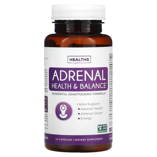 Adrenal Balance & Energy with Healths Harmony - 60 Capsules - Image 1