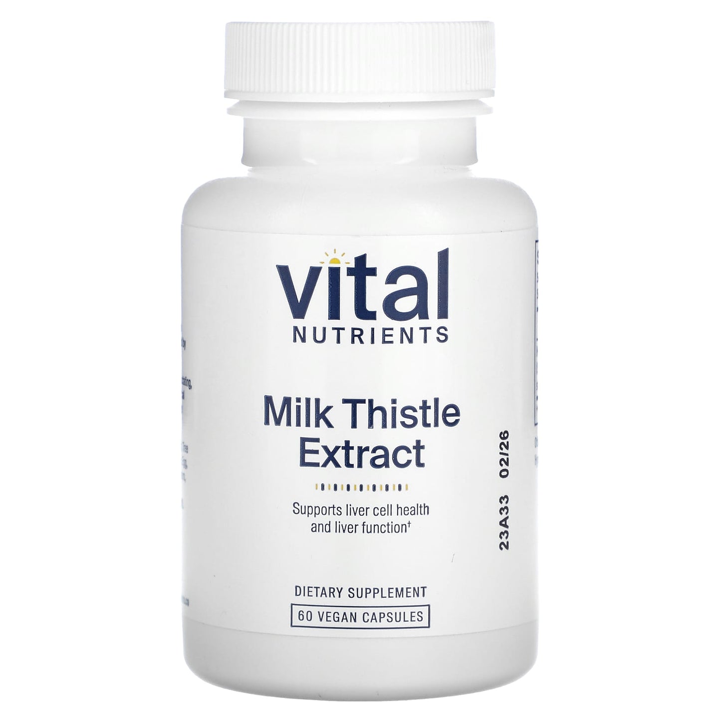 Vital Nutrients, Milk Thistle Extract, 250 mg, 60 Vegan Capsules - Image 1
