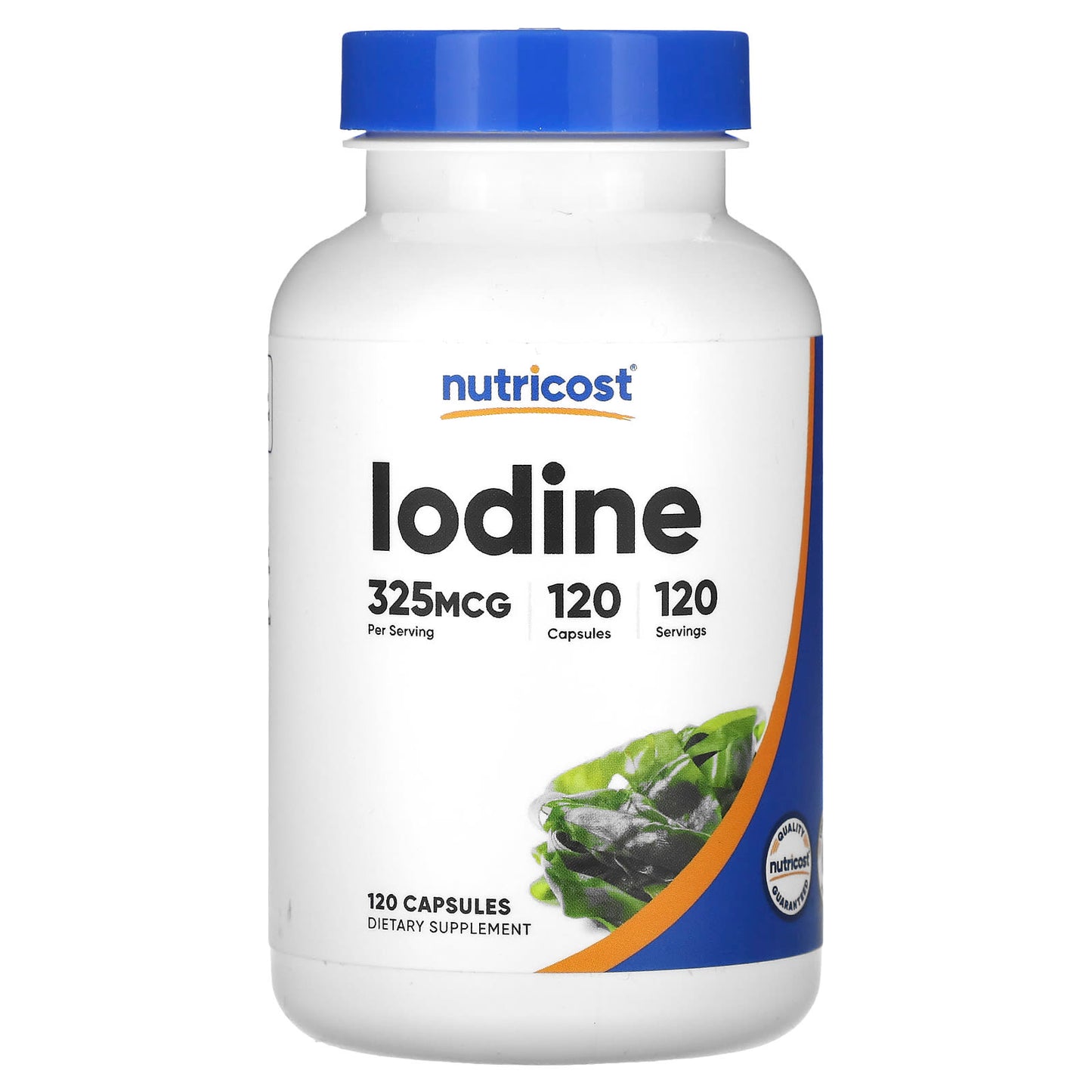 Nutricost, Iodine, 325 mcg, 120 Capsules - Image 1