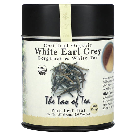 The Tao of Tea, Certified Organic Bergamot & White Tea, White Earl Grey, 2 oz (57 g) - Image 1
