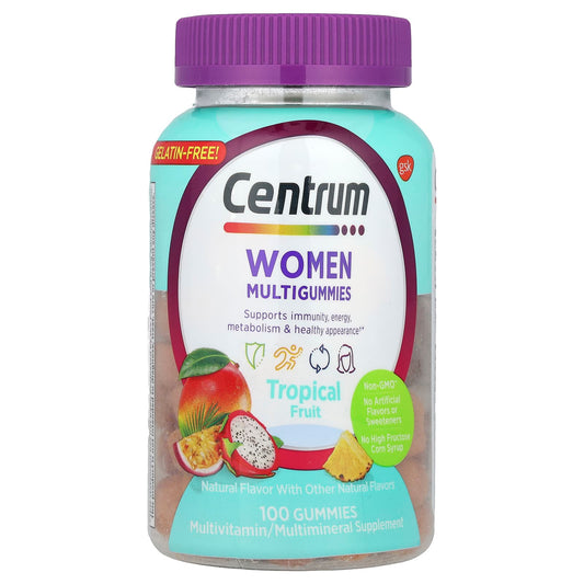 Centrum Women's Multigummies, Tropical Fruit, 100 Gummies, Immunity Support - Image 1