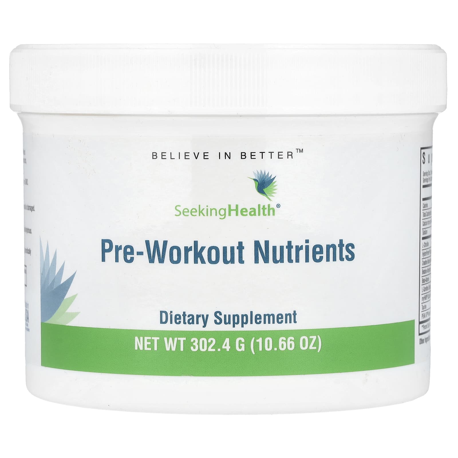 Seeking Health, Pre-Workout Nutrients, 10.66 oz (302.4 g) - Image 1