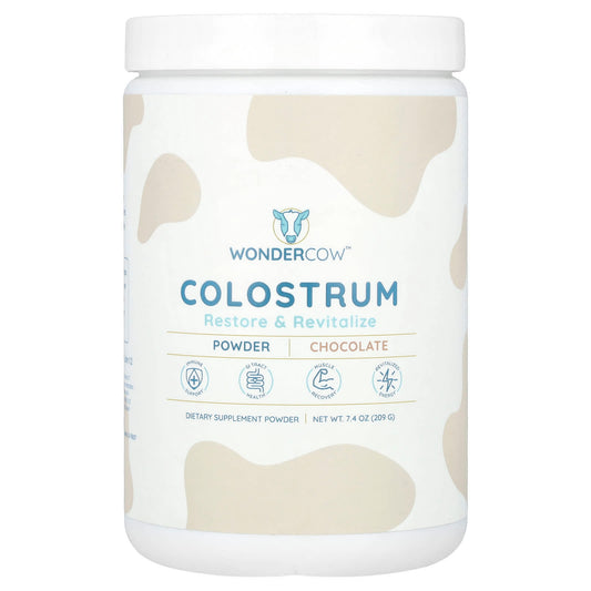 Wondercow, Colostrum Powder, Chocolate, 7.4 oz (209 g) - Image 1