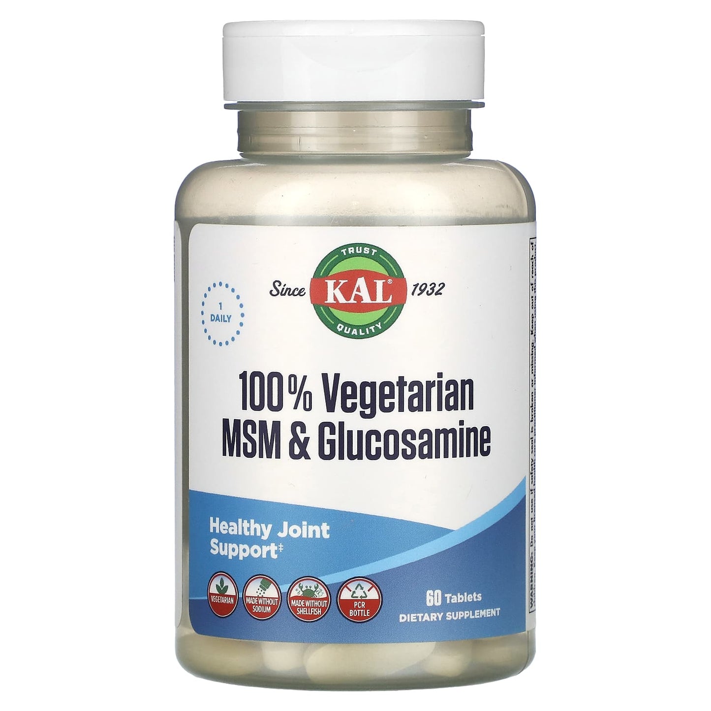 Vegetarian Joint Support Supplement - 100% MSM & Glucosamine - Image 1