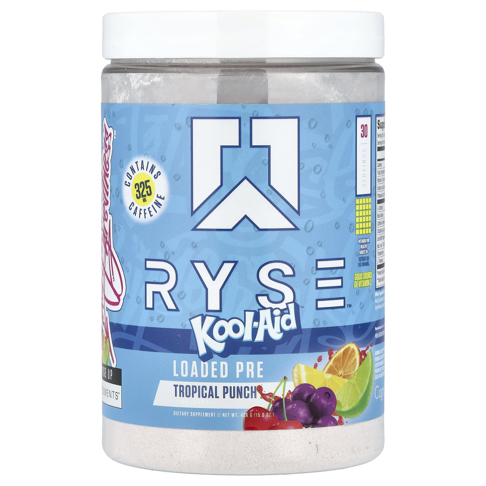 RYSE, Loaded Pre, Kool-Aid™ Tropical Punch, 15 oz (426 g) - Image 1