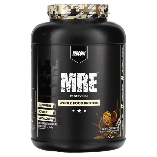 Redcon1, MRE, Whole Food Protein, Oatmeal Chocolate Chip, 7.16 lb (3,250 g) - Image 1