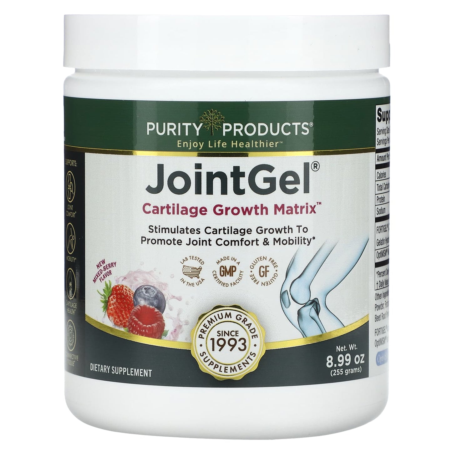 Purity Products, JointGel, Mixed-Berry, 8.99 oz (255 g) - Image 1